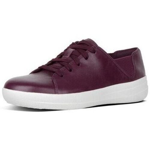 Baskets basses F-SPORTY TM LACE UP SNEAKER LEATHER DEEP PLUM - FitFlop - Modalova