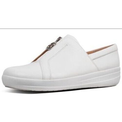 Baskets basses NEW ZIP SNEAKER LEATHER URBAN WHITE - FitFlop - Modalova