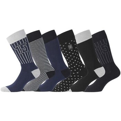 Chaussettes Lot de 6 Paires de Chaussettes de ville coton - Serge Blanco - Modalova