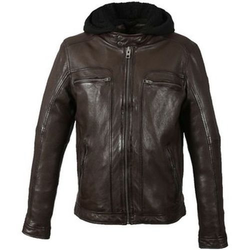 Blouson Blouson Drink en cuir ref_44562 Chocolat - Oakwood - Modalova