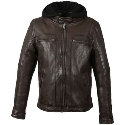 Blouson Blouson Drink en cuir ref_44562 Chocolat - Oakwood - Modalova