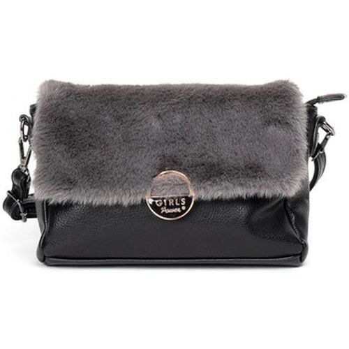 Sac Bandouliere Sac pochette FIBY - Noir / fourrure synthétique - Girls Power - Modalova