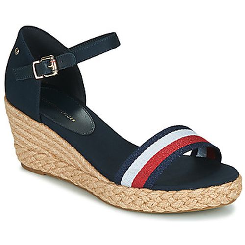 Sandales SHIMMERY RIBBON MID WEDGE SANDAL - Tommy Hilfiger - Modalova