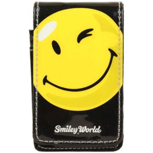 Sac à main Mini pochette ceinture - Noir verni déco smiley jaune - A Découvrir ! - Modalova