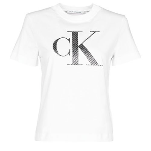 T-shirt SATIN BONDED FILLED CK TEE - Calvin Klein Jeans - Modalova