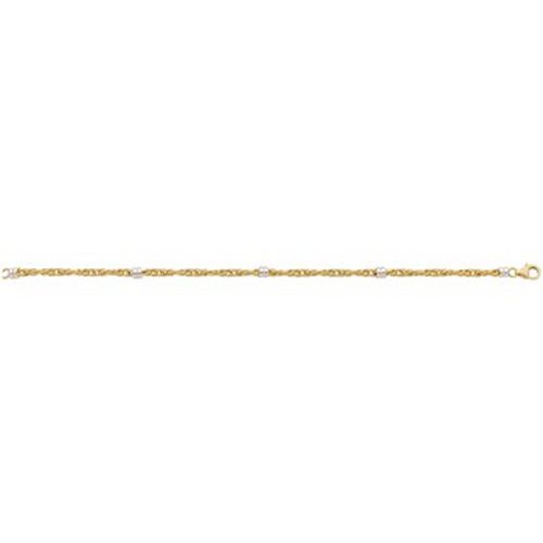 Bracelets Bracelet or 18 carats bicolore palmier - Brillaxis - Modalova