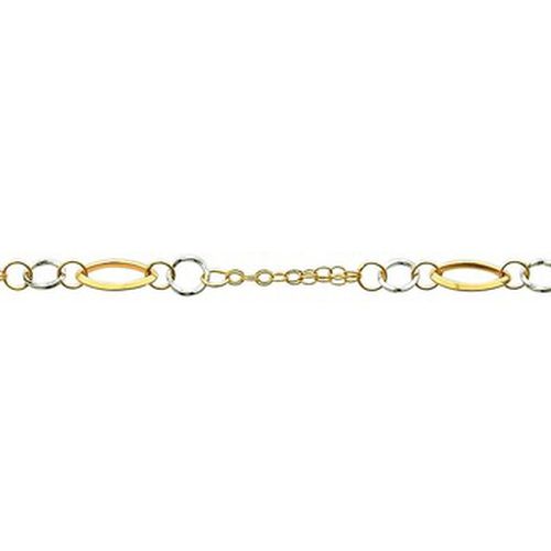 Bracelets Bracelet bicolore motifs ovales ronds 18K - Brillaxis - Modalova