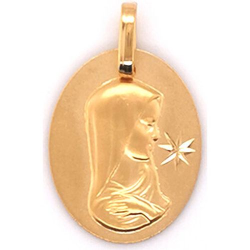 Pendentifs Médaille or vierge diamantée 1 étoile - Brillaxis - Modalova