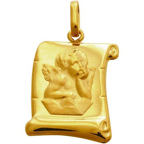 Pendentifs Médaille ange sur parchemin en or 9 carats - Brillaxis - Modalova