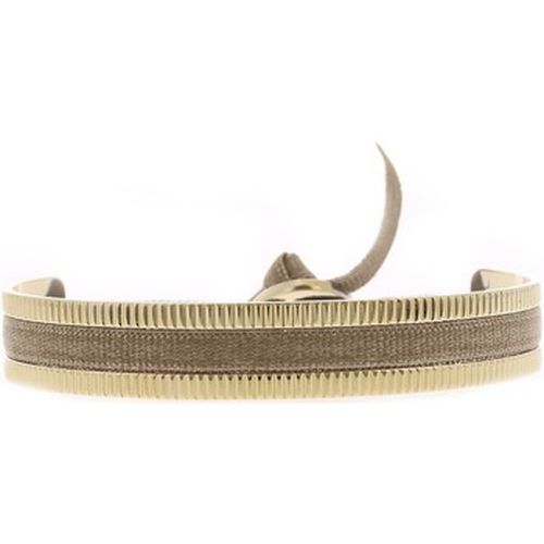 Bracelets Jonc ruban 4mm strié beige 1 - Les Interchangeables - Modalova