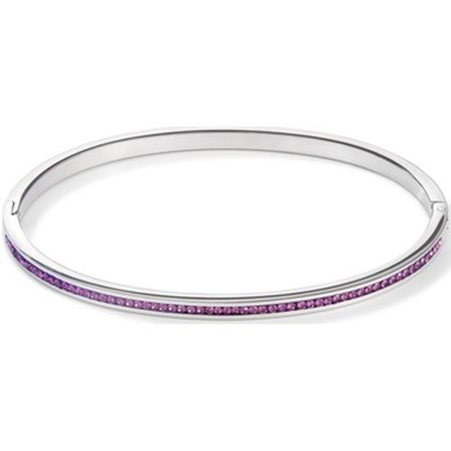 Bracelets Jonc acier cristal violet - Coeur De Lion - Modalova