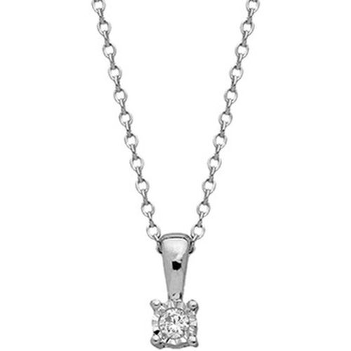 Collier Collier solitaire diamant 3mm or 9 carats - Brillaxis - Modalova