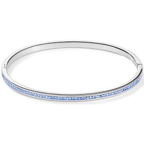 Bracelets Jonc acier et cristal bleu clair S - Coeur De Lion - Modalova
