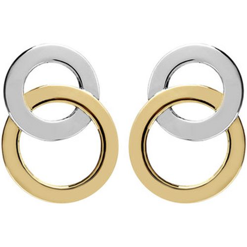 Boucles oreilles Boucles d'oreilles double cercle entrelacé 2 ors - Brillaxis - Modalova