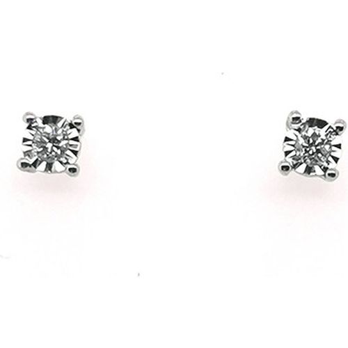Boucles oreilles Boucles d'oreilles or 18 carats puces diamants - Brillaxis - Modalova