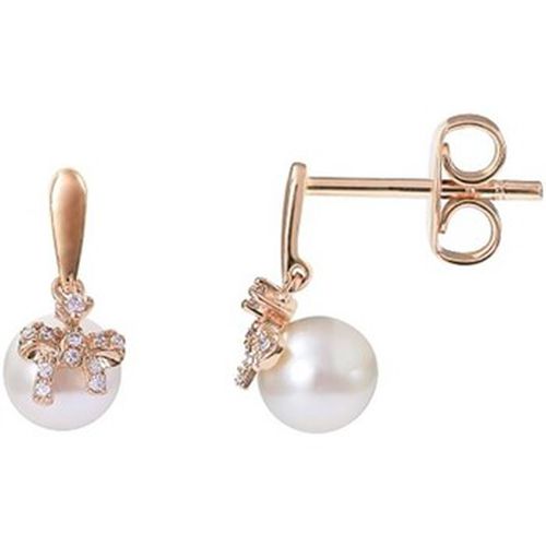 Boucles oreilles Boucles d'oreilles perles diamants noeuds - Brillaxis - Modalova