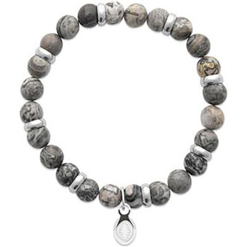 Bracelets Bracelet perles de Jaspe Gris - Brillaxis - Modalova