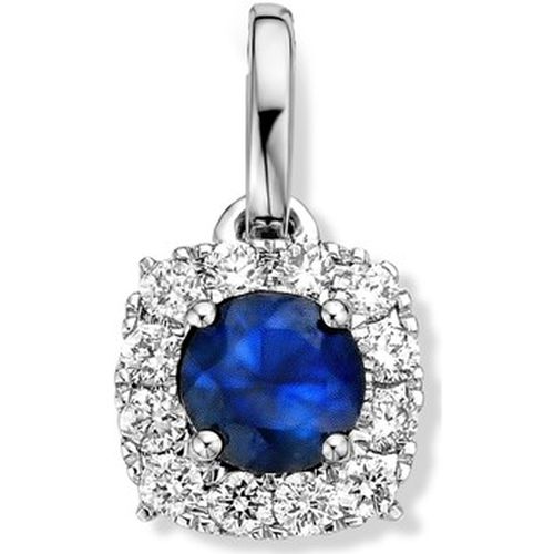 Pendentifs Pendentif saphir entourage diamants or - Brillaxis - Modalova