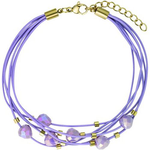 Bracelets Bracelet multi-rangs cuir violet - Go Mademoiselle - Modalova