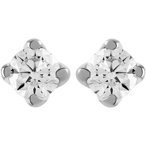 Boucles oreilles Puces diamants or 18 carats 0.50 ct - Brillaxis - Modalova