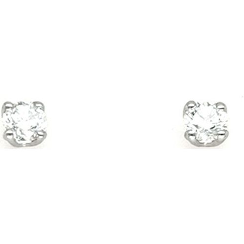 Boucles oreilles Puces diamants or 18 carats 0.20 ct - Brillaxis - Modalova