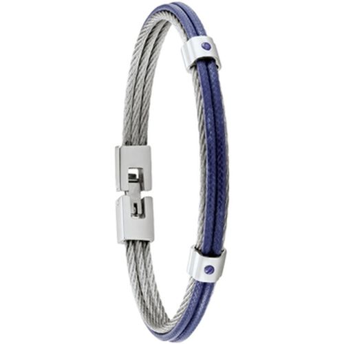 Bracelets Bracelet Fuf acier et cordelette bleue - Jourdan - Modalova
