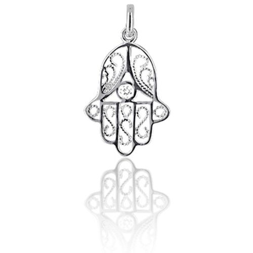 Pendentifs Pendentif en argent 925/1000 et zircon - Cleor - Modalova