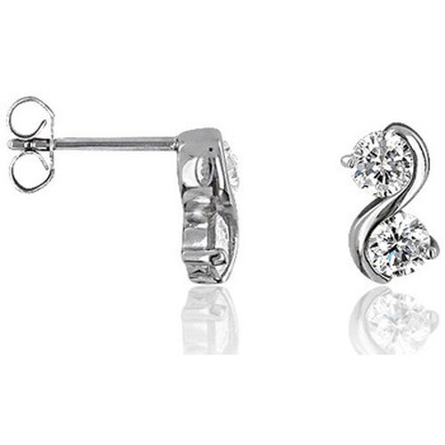 Boucles oreilles Boucles d'oreilles en argent 925/1000 et zircon - Cleor - Modalova