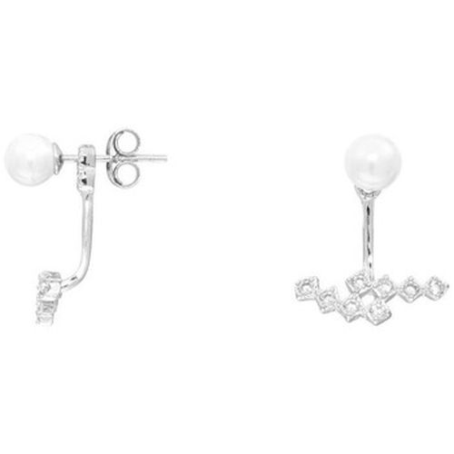 Boucles oreilles Boucles d'oreilles en argent 925/1000 et perle de synthèse - Cleor - Modalova