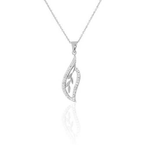 Collier Collier en argent 925/1000 et cristal - Cleor - Modalova