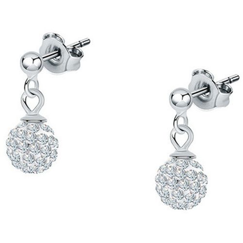 Boucles oreilles Boucles d'oreilles en argent 925/1000 et cristal - Cleor - Modalova