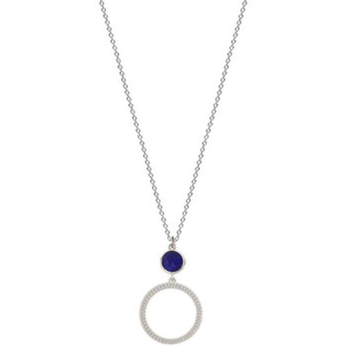 Collier Collier argent cercle lapiz lazuli - Saunier - Modalova