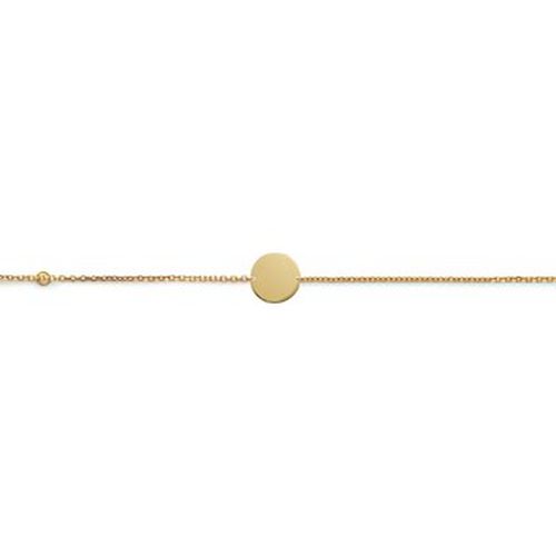 Bracelets Bracelet plaque ronde dorée - Brillaxis - Modalova