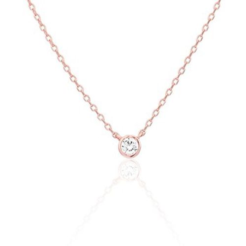 Collier Collier en argent 925/1000 et zircon - Cleor - Modalova