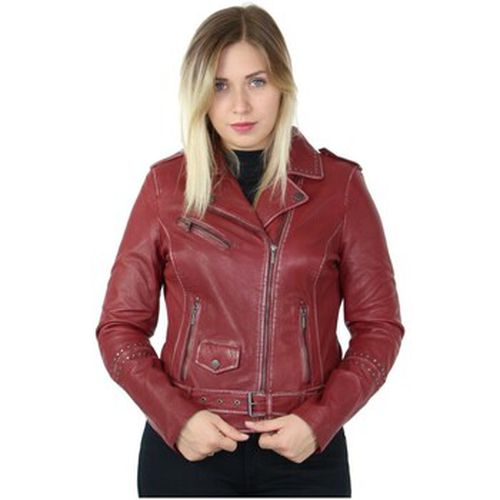 Blouson Blouson Garden en cuir ref_46981 Rouge - Daytona - Modalova