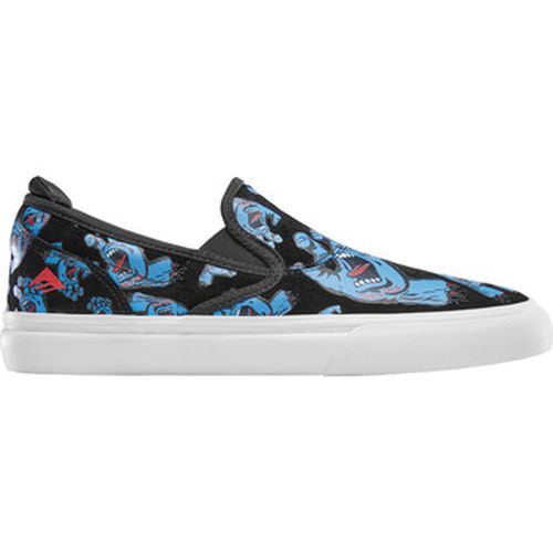 Chaussures de Skate WINO G6 SLIP ON X SANTA CRUZ BLUE BLACK WHITE - Emerica - Modalova