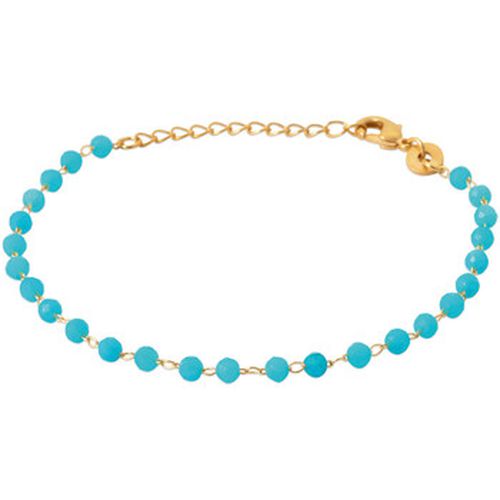 Bracelets Bracelet doré perles bleu turquoise - Brillaxis - Modalova