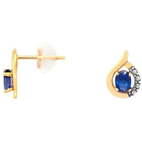 Boucles oreilles Boucles d'oreilles en or 375/1000 et saphir - Cleor - Modalova