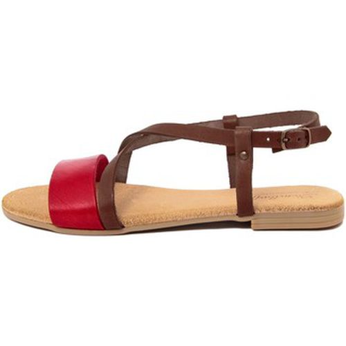 Sandales 102_ROSSO_MARRONE - Lionellaeffe Eccellenza Toscana - Modalova