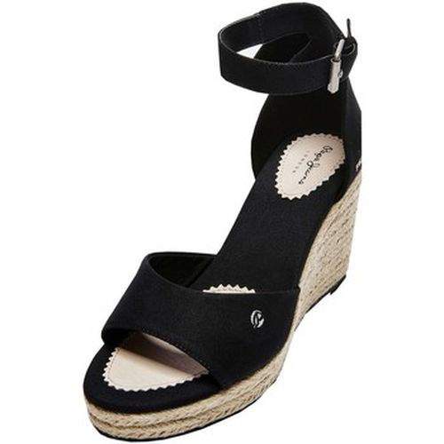 Chaussures escarpins Compensées en toile Maida Bass Ref 53030 Black - Pepe jeans - Modalova