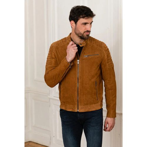 Veste DOMISUEDE GOAT SUEDE COGNAC - Daytona - Modalova