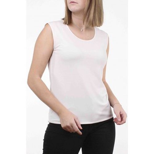 Blouses Top Victoria Sans Manche en Jersey Ecru - Georgedé - Modalova