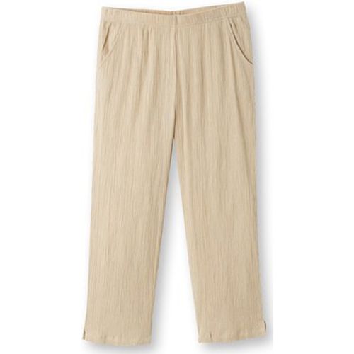 Pantalon by - Pantacourt en tissu créponné - Daxon - Modalova