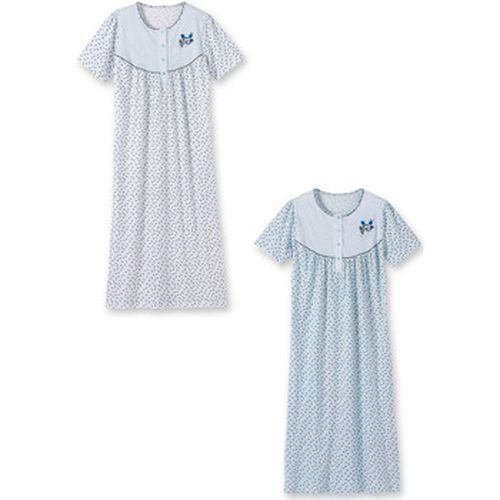 Pyjamas / Chemises de nuit by - Lot de 2 chemises de nuit manches longue - Daxon - Modalova