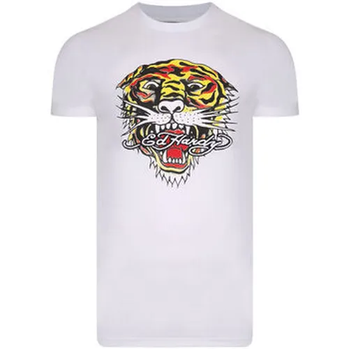 T-shirt Tiger mouth graphic t-shirt white - Ed Hardy - Modalova