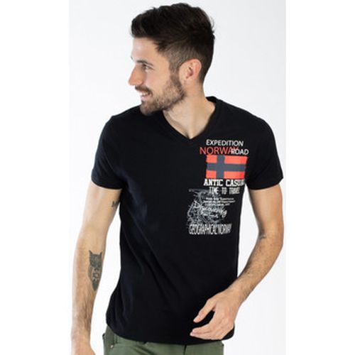 T-shirt T-shirt JIXI - col V - imprimé - Geographical Norway - Modalova