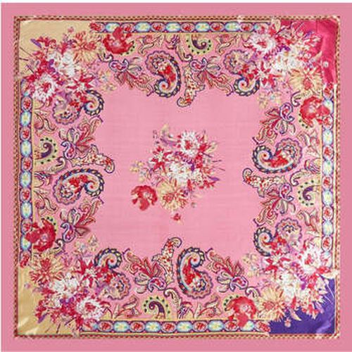 Echarpe Grand carré de Soie Pink India Zoé - Alberto Cabale - Modalova