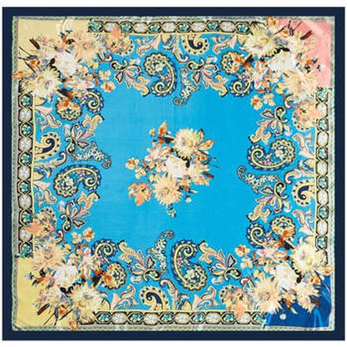 Echarpe Grand carré de Soie Blue India Zoé Turquoise - Alberto Cabale - Modalova
