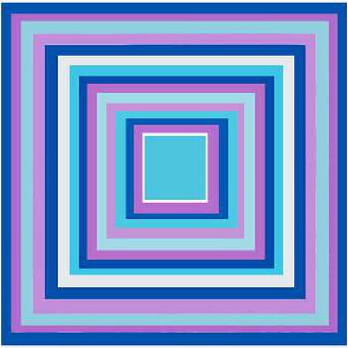Echarpe Petit carré de Soie Purple Blue Navy Cléo Multi couleur - Alberto Cabale - Modalova