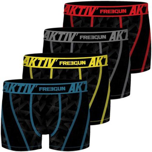 Boxers Lot de 4 Boxers Aktiv Sport surpiqûres colorées - Freegun - Modalova